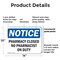 Signmission Pharmacy Closed No Pharmacist On Duty, 14 in W x Rectangle, Plastic OS-2PACK-NS-P-1014-L-17260 - alternate 7
